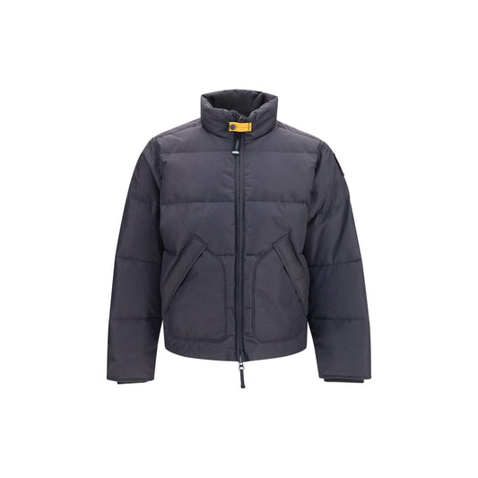 Puffer Jacket by Parajumpers for men in nylon duck & goose down gray & yellow features a city-ready silhouette, detailed with pockets & insulated and a city-ready .
