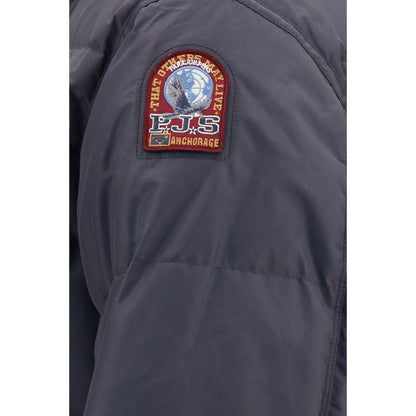 Puffer Jacket by Parajumpers for men in nylon duck & goose down gray & yellow features an on trend silhouette, showcasing refined pockets & insulated and a sophisticated for a truly on trend finish.