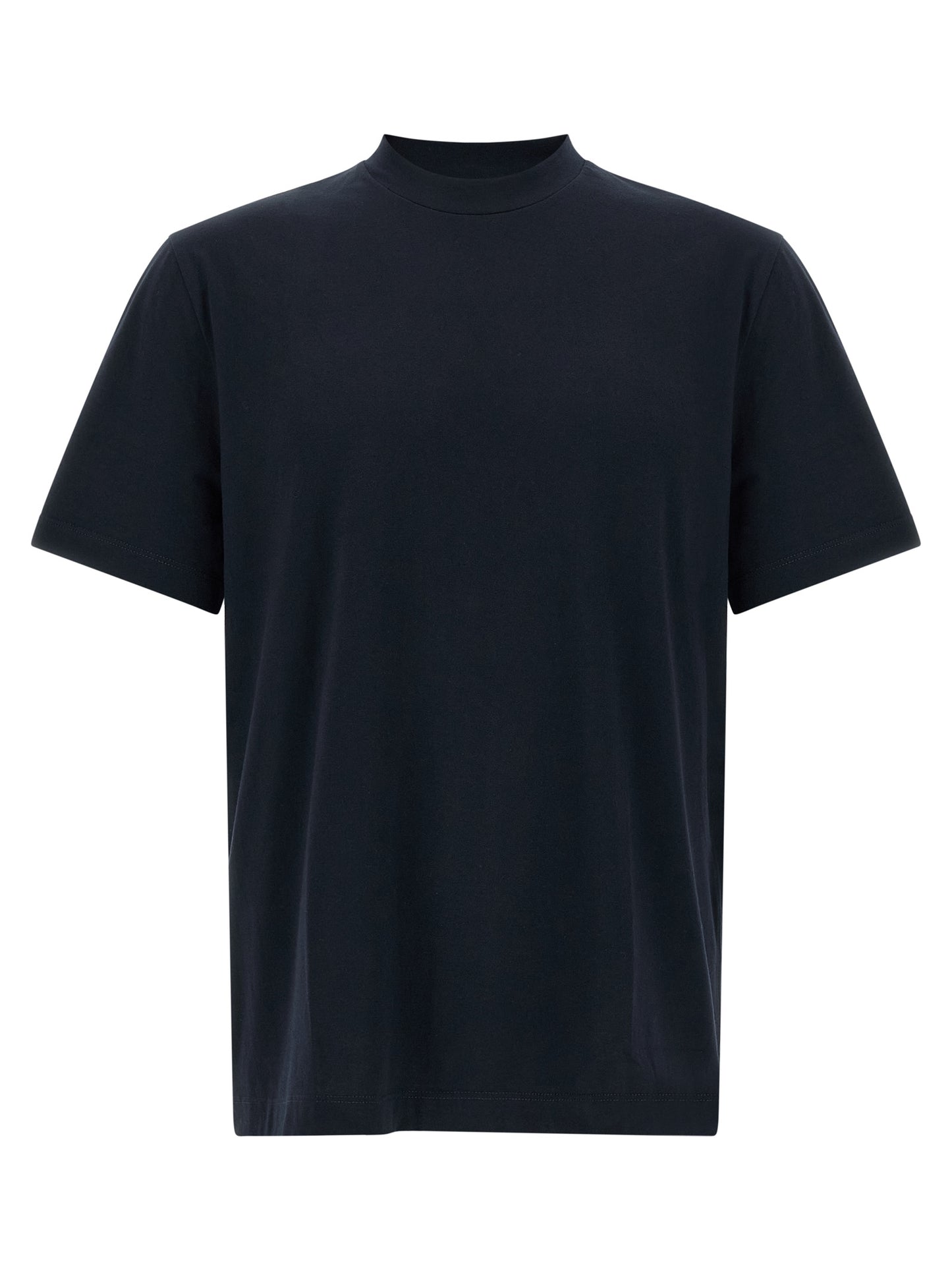 T-Shirt by Brioni for men in cotton navy & signature features an edgy silhouette, meticulously detailed with a sophisticated short-sleeve and round neckline for a truly edgy finish.