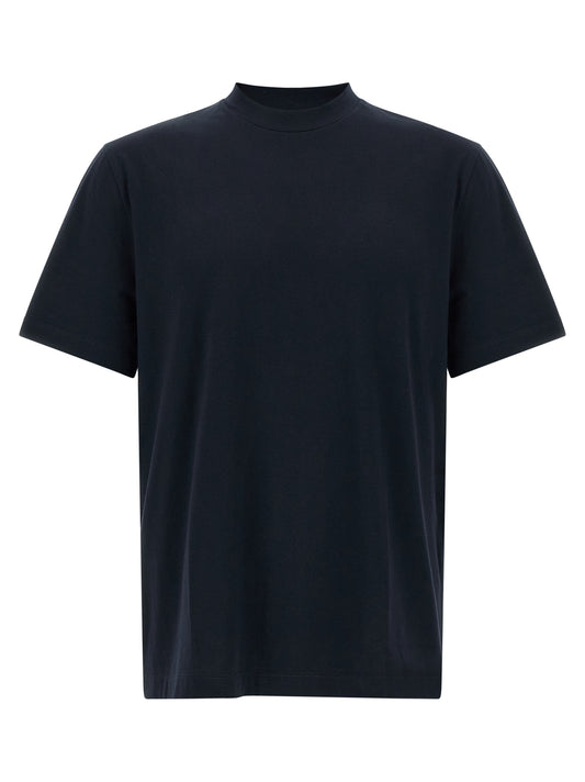 T-Shirt by Brioni for men in cotton navy & signature features an edgy silhouette, meticulously detailed with a sophisticated short-sleeve and round neckline for a truly edgy finish.