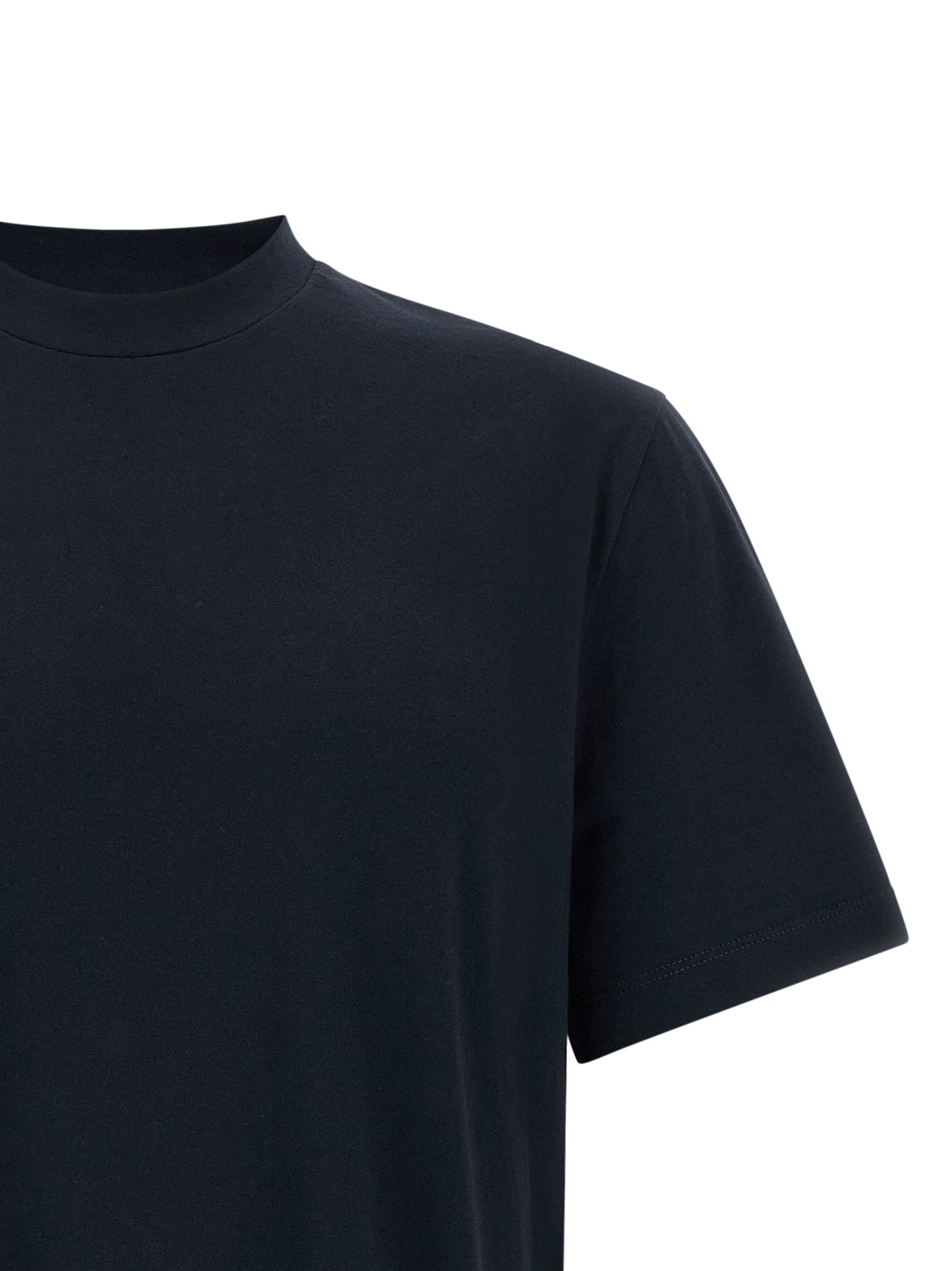 T-Shirt by Brioni for men in cotton navy & signature showcases a unassuming silhouette, artfully detailed with a refined round neckline and unassuming for a sophisticated, contemporary look.