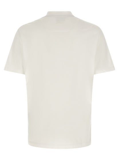 T-Shirt by Brioni for men in cotton white showcases a chic silhouette, artfully detailed with a chic round neckline and for a chic finish.