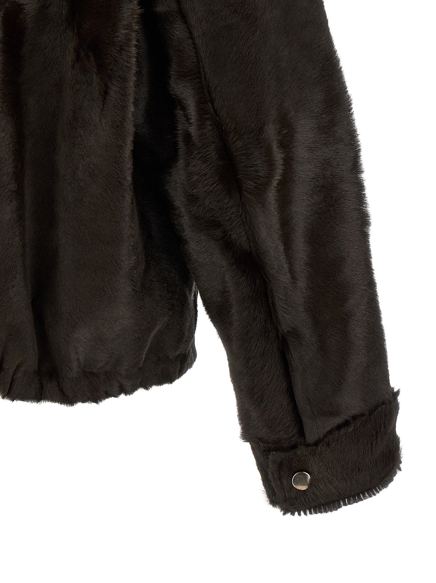 Jacket by GIORGIO BRATO for men in calfskin leather brown features an utilitarian silhouette with a refined , showcasing sophisticated for an utilitarian aesthetic.