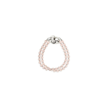 Necklace by Vivienne Westwood for women in stretch cotton multicolor & silver features an resplendent silhouette, showcasing a sophisticated beaded choker pendant necklace design from the Orb Women's Silver Brass & Crystal Necklace collection for a resplendent finish.