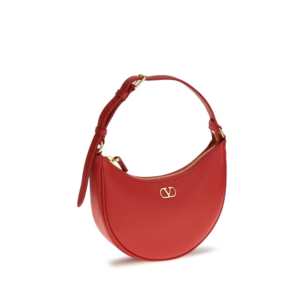 Mini Shoulder Hobo Bag by Valentino Garavani for women in bos taurus calfskin & lambskin leather multicolor & signature features a distinguished silhouette, showcasing a secure zipper and distinguished cardholder with versatile shoulder-strap, adjustable-strap & handle for a distinguished finish.