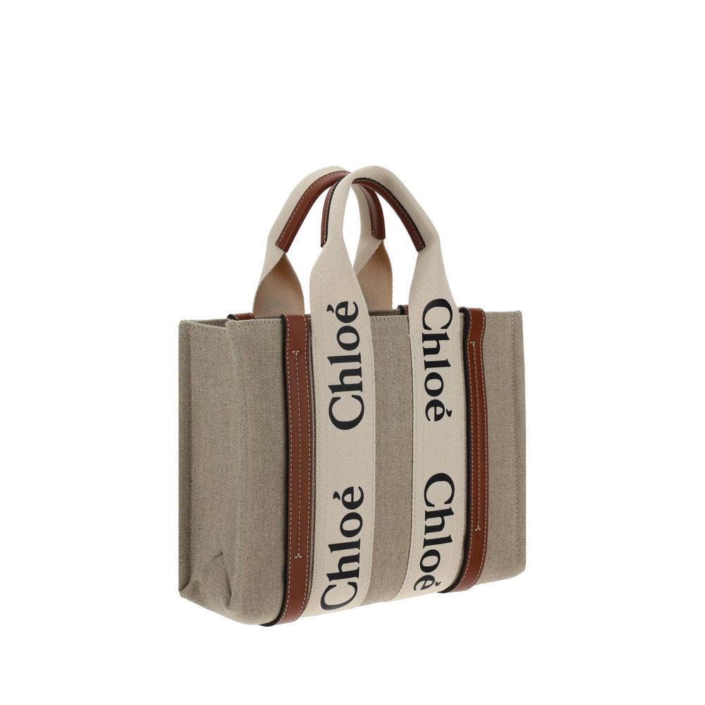 Tote Handbag by Chloé for women in linen & leather brown & monogram features a exquisite silhouette, showcasing a secure and exquisite internal-pockets with versatile shoulder-strap, handle & adjustable-strap for a exquisite finish.