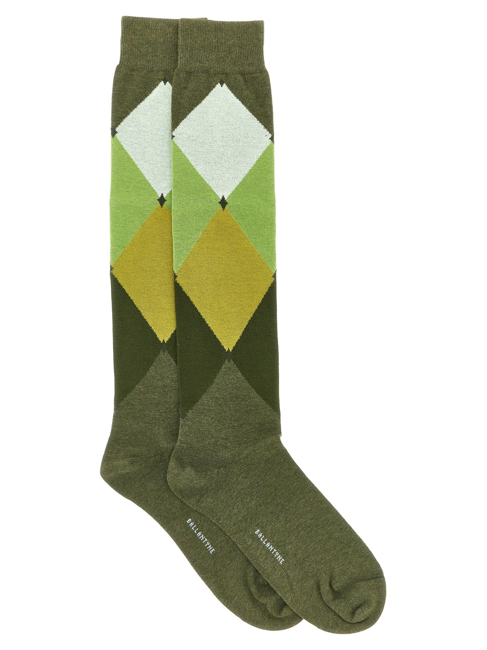 Socks by Ballantyne for men in cotton bicolour & patterned presents a perennial silhouette, artfully capturing the refined essence of the perennial Men's Cotton Socks design with a perennial finish.