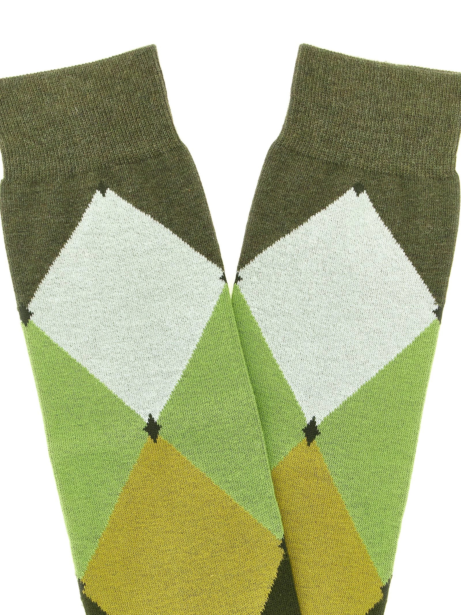 Socks by Ballantyne for men in cotton bicolour & patterned features a snug silhouette, artfully capturing the essence of the snug Men's Cotton Socks design for a sophisticated look.