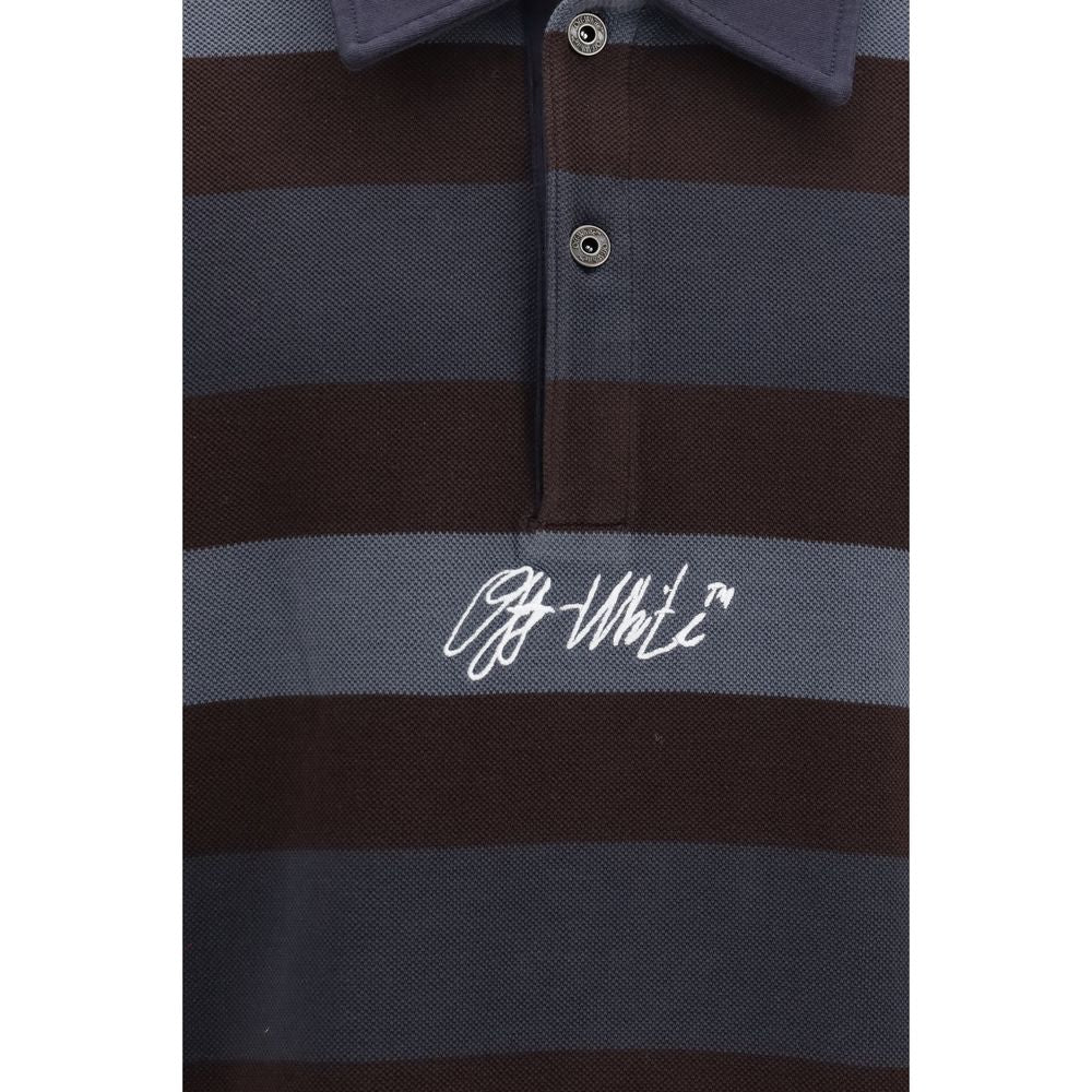 This Polo Shirt by Off-White for men in cotton multicolor, white, patterned & striped presents a flawless silhouette, showcasing flawless detailing and a refined for a truly flawless aesthetic.