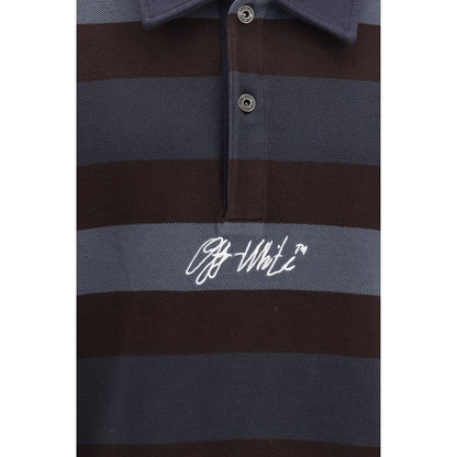 This Polo Shirt by Off-White for men in cotton multicolor, white, patterned & striped presents a flawless silhouette, showcasing flawless detailing and a refined for a truly flawless aesthetic.