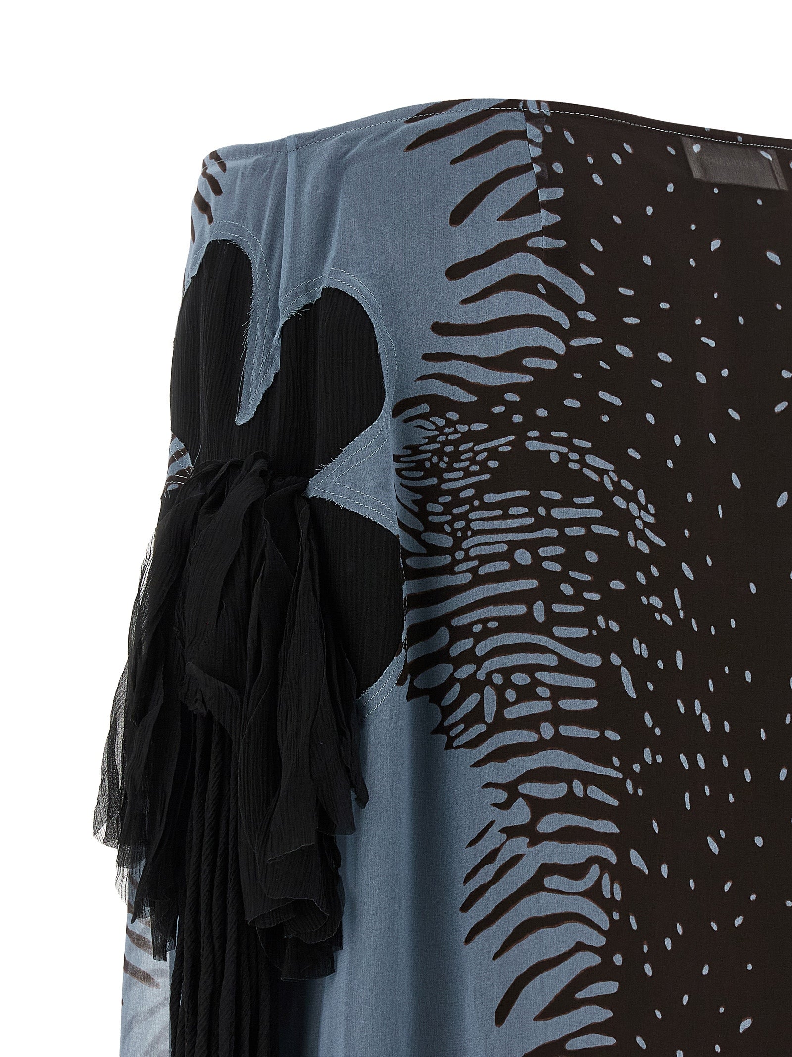 Skirt by Ferragamo for women in silk animal, multicolor & print features a sublime silhouette, showcasing the sublime design of the Women's Silk Midi Skirt in a sophisticated midi.