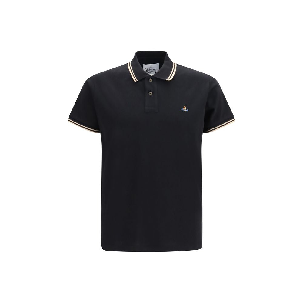Polo Shirt by Vivienne Westwood for men in cotton black, multicolor & striped showcases a enviable silhouette, featuring a refined and for a enviable finish.