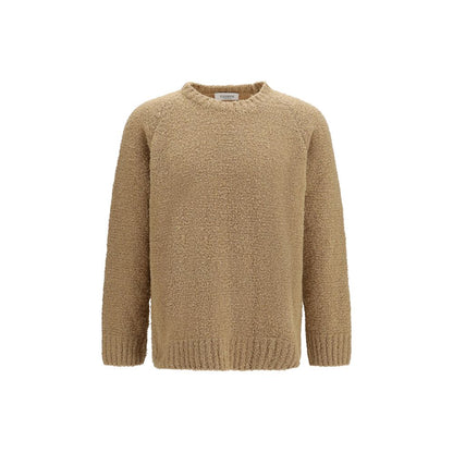 Sweatshirt by Laneus for men in polyamide wool beige features an exquisite silhouette, showcasing long-sleeve and crew neckline details for a exquisite look.
