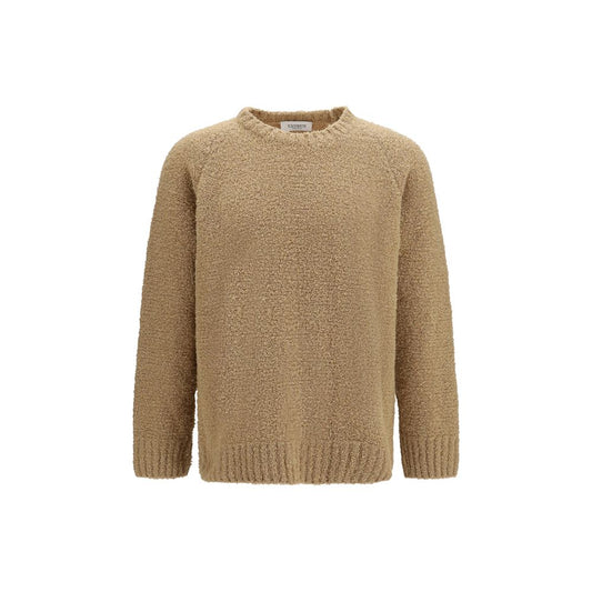 Sweatshirt by Laneus for men in polyamide wool beige features an exquisite silhouette, showcasing long-sleeve and crew neckline details for a exquisite look.