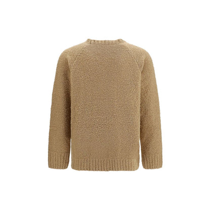 Sweatshirt by Laneus for men in beige presents a smart casual silhouette, featuring a smart casual crew neckline and for a sophisticated look.