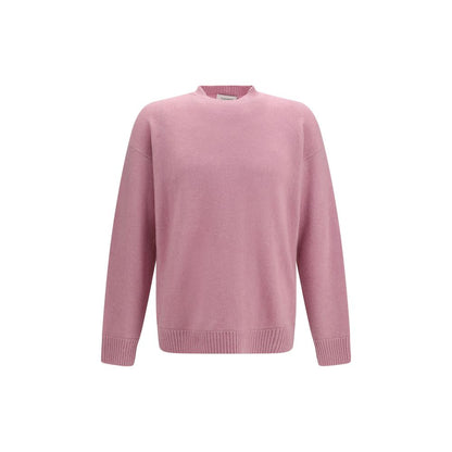 Sweatshirt by Laneus for men in polyester silk cashmere & capra leather multicolor features an provocated silhouette, detailed with a provocated long-sleeve and a refined crew neckline for a sophisticated aesthetic.