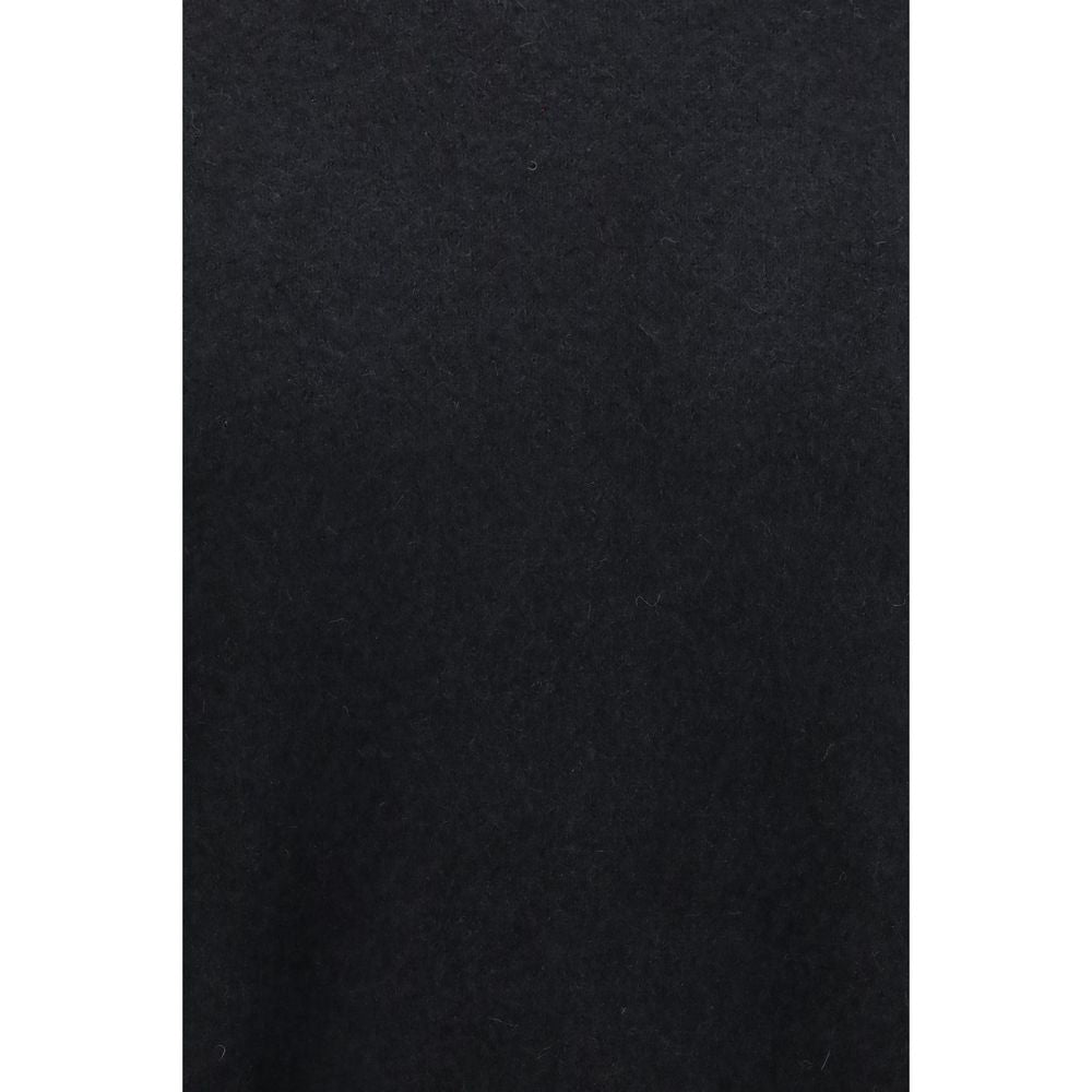Sweatshirt by Laneus for men in polyester silk cashmere & capra leather black features a unrivaled silhouette with a refined crew neckline and unrivaled detailing for a sophisticated look.