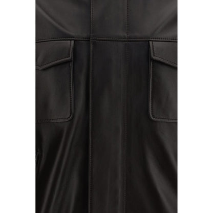 Bomber Jacket by Dolce & Gabbana for men in lambskin leather brown features an contemporary silhouette, showcasing a sophisticated and contemporary for a truly refined look.