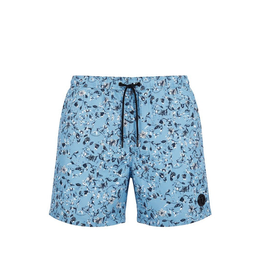 Trussardi Beachwear Light Blue Polyester Men Swim Short