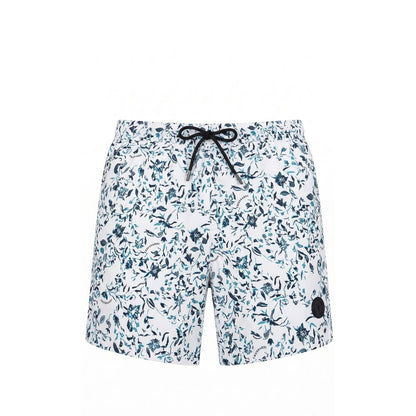 Trussardi Beachwear White Polyester Men Swim Short