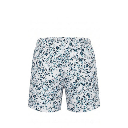 Trussardi Beachwear White Polyester Men Swim Short