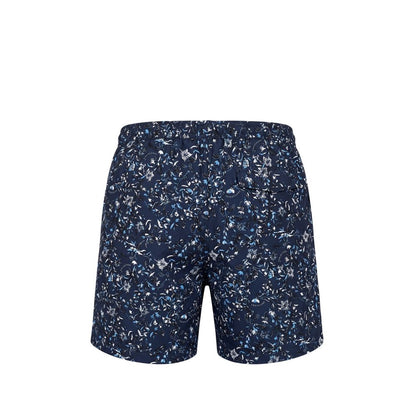 Trussardi Beachwear Blue Polyester Men's Swim Shorts