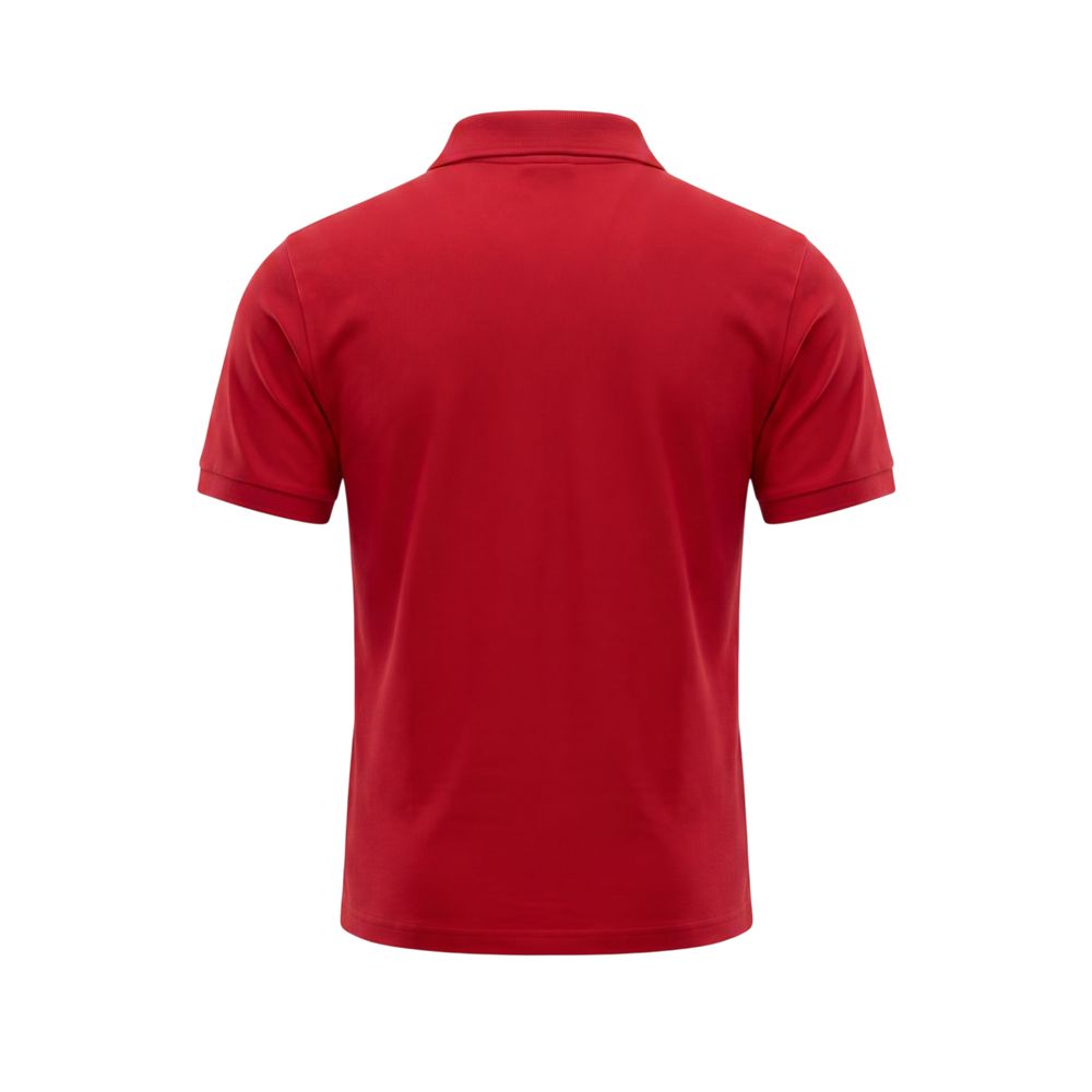 Trussardi Beachwear Red Cotton Mens Polo Shirt