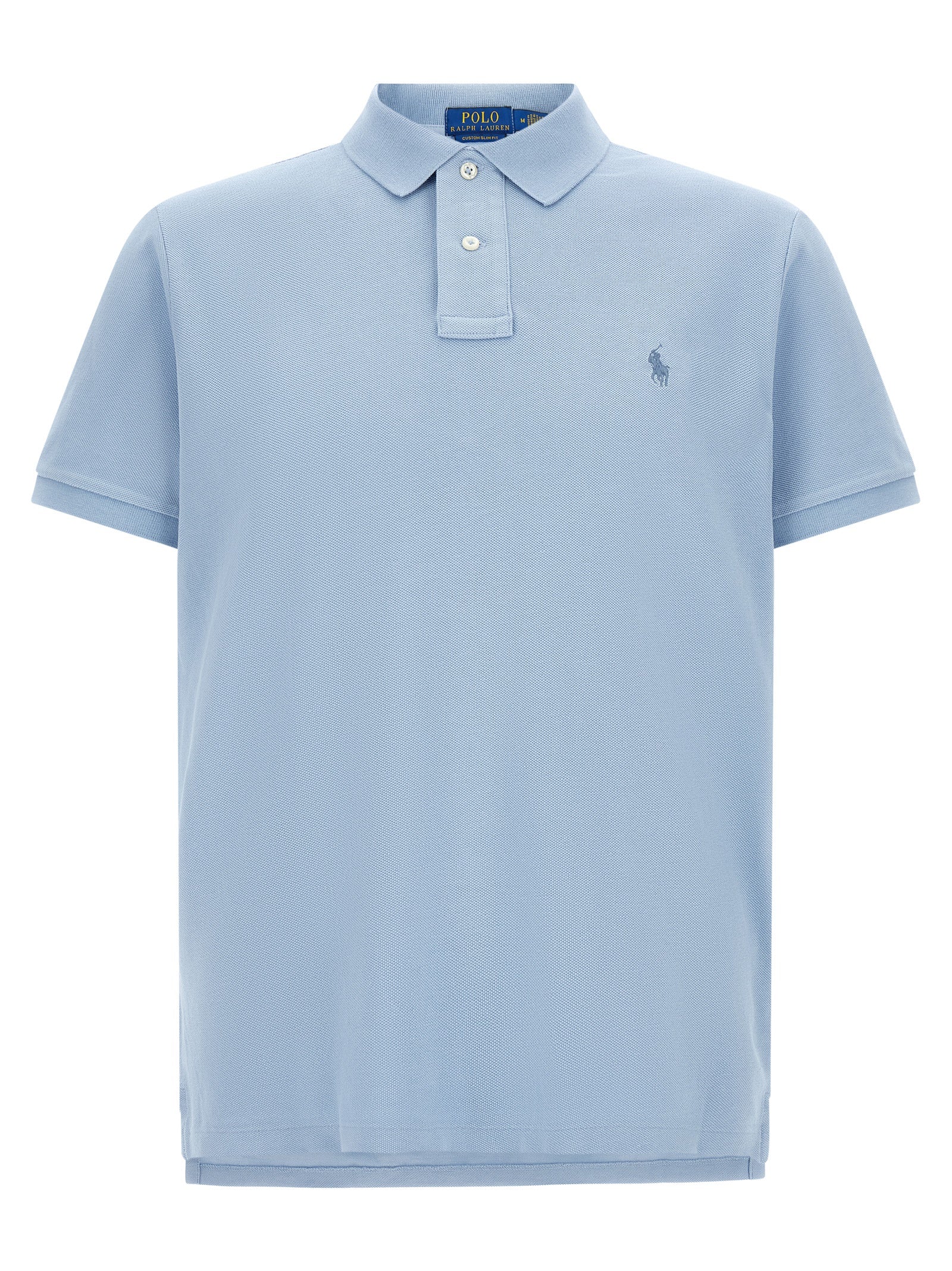 Polo Shirt by Polo Ralph Lauren for men in cotton blue features a eye catching silhouette, showcasing a refined and short-sleeve for a eye catching finish.