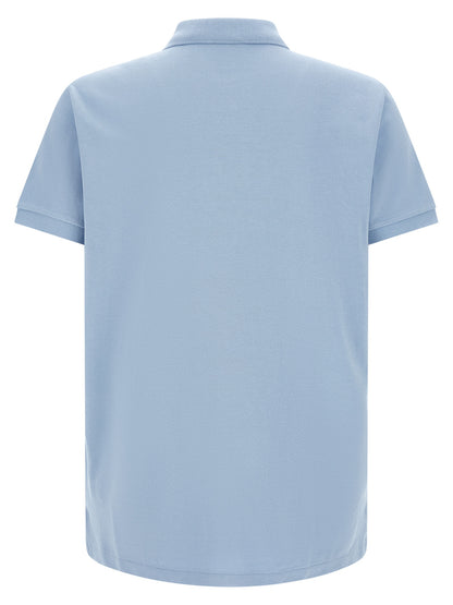 Polo Shirt by Polo Ralph Lauren for men in cotton blue showcases a enviable silhouette, featuring a refined and for a enviable finish.