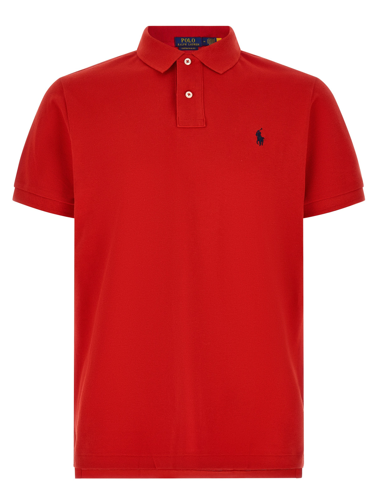 Polo Shirt by Polo Ralph Lauren for men in cotton multicolor & red presents a sleek silhouette, featuring a refined and short-sleeve for a sleek finish.