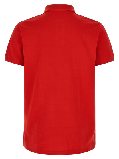 Polo Shirt by Polo Ralph Lauren for men in cotton multicolor & red presents a distinguished silhouette, showcasing a sophisticated and distinguished for a truly distinguished finish.