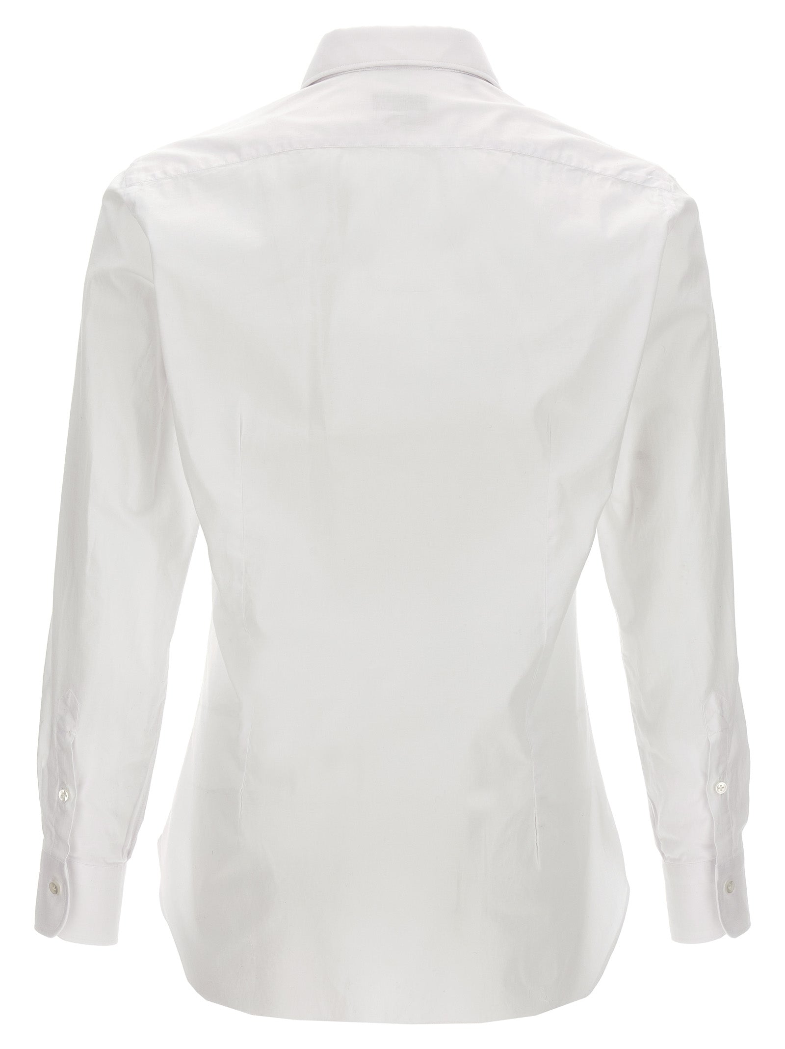 Shirt by Barba Napoli for men in cotton white showcases a sublime silhouette, artfully detailed with a sublime and for a sophisticated, sublime finish.