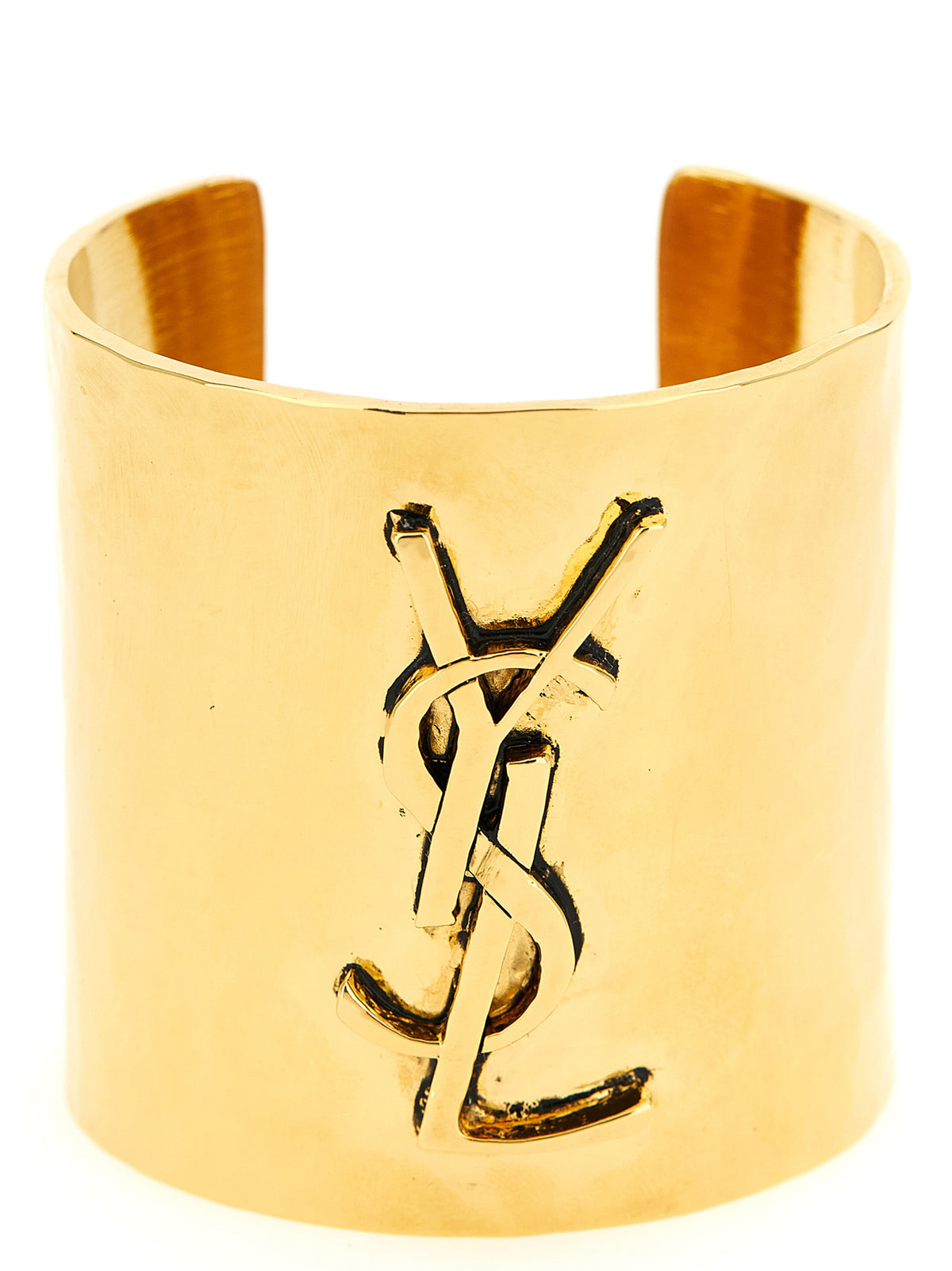 Saint Laurent Cassandre Women's Bangle Gold Brass Bracelet - Gold