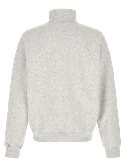 Sweatshirt by Jacquemus for men in cotton beige, gray & silver presents a smart casual silhouette, featuring a smart casual high-neck neckline and for a sophisticated look.