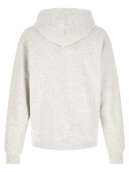 Sweatshirt Hoodie by Jacquemus for men in cotton gray features an dramatic silhouette, showcasing a sophisticated hooded neckline and dramatic for a refined, modern aesthetic.