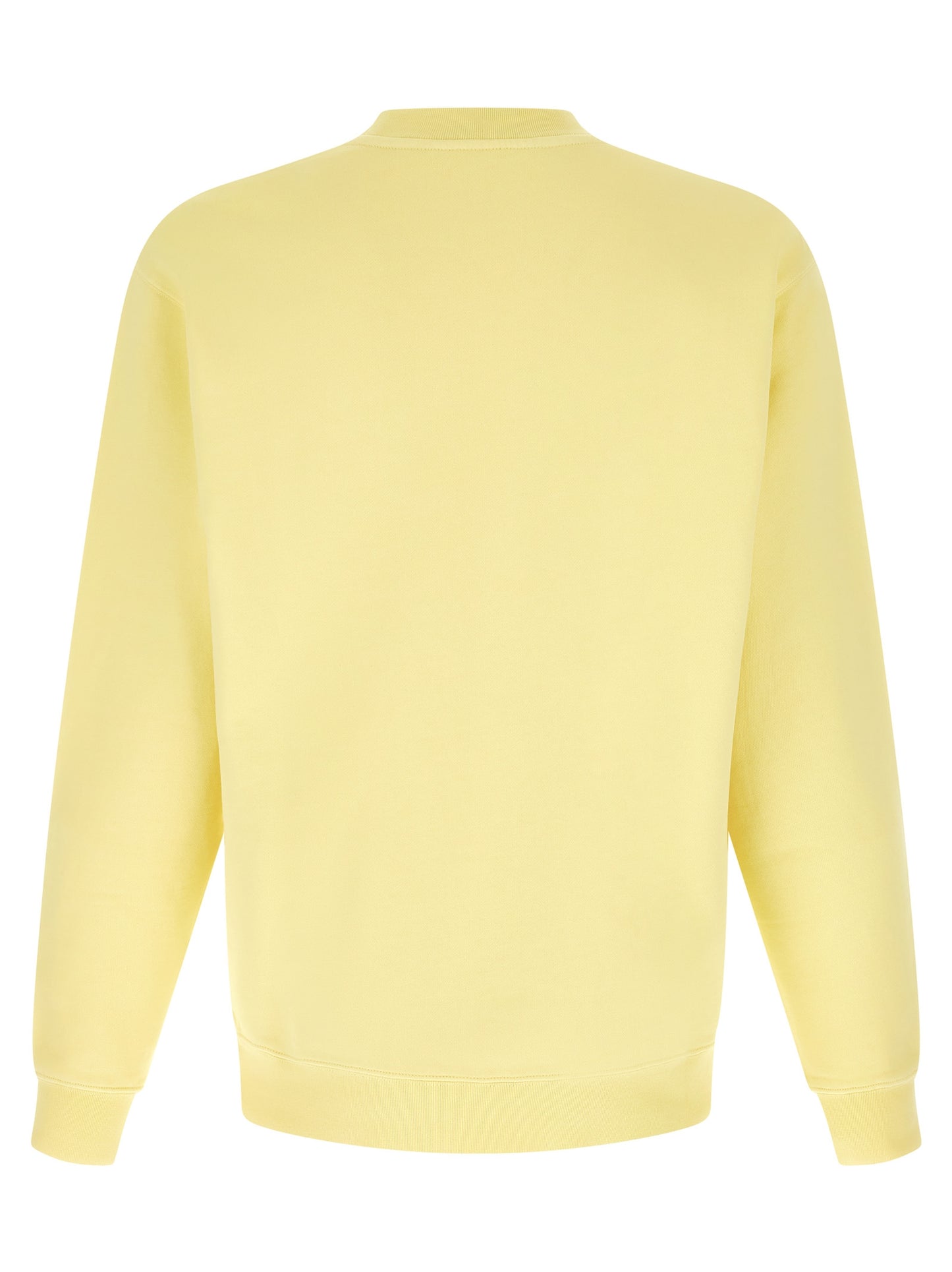 Sweatshirt by Jacquemus for men in cotton bicolour & yellow features an enviable silhouette, showcasing a premium and refined crew neckline for a truly enviable finish.