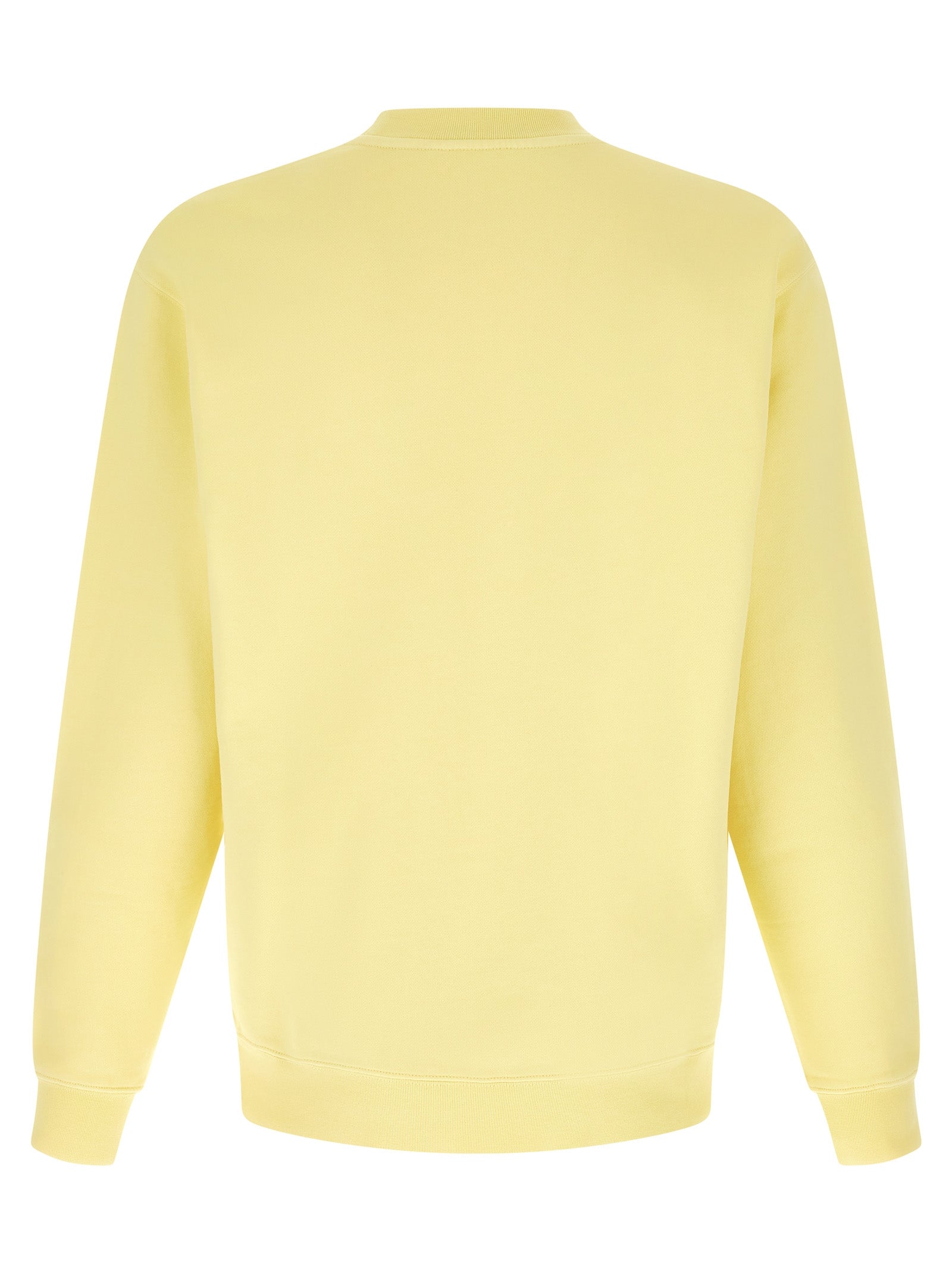 Sweatshirt by Jacquemus for men in cotton bicolour & yellow features an enviable silhouette, showcasing a premium and refined crew neckline for a truly enviable finish.