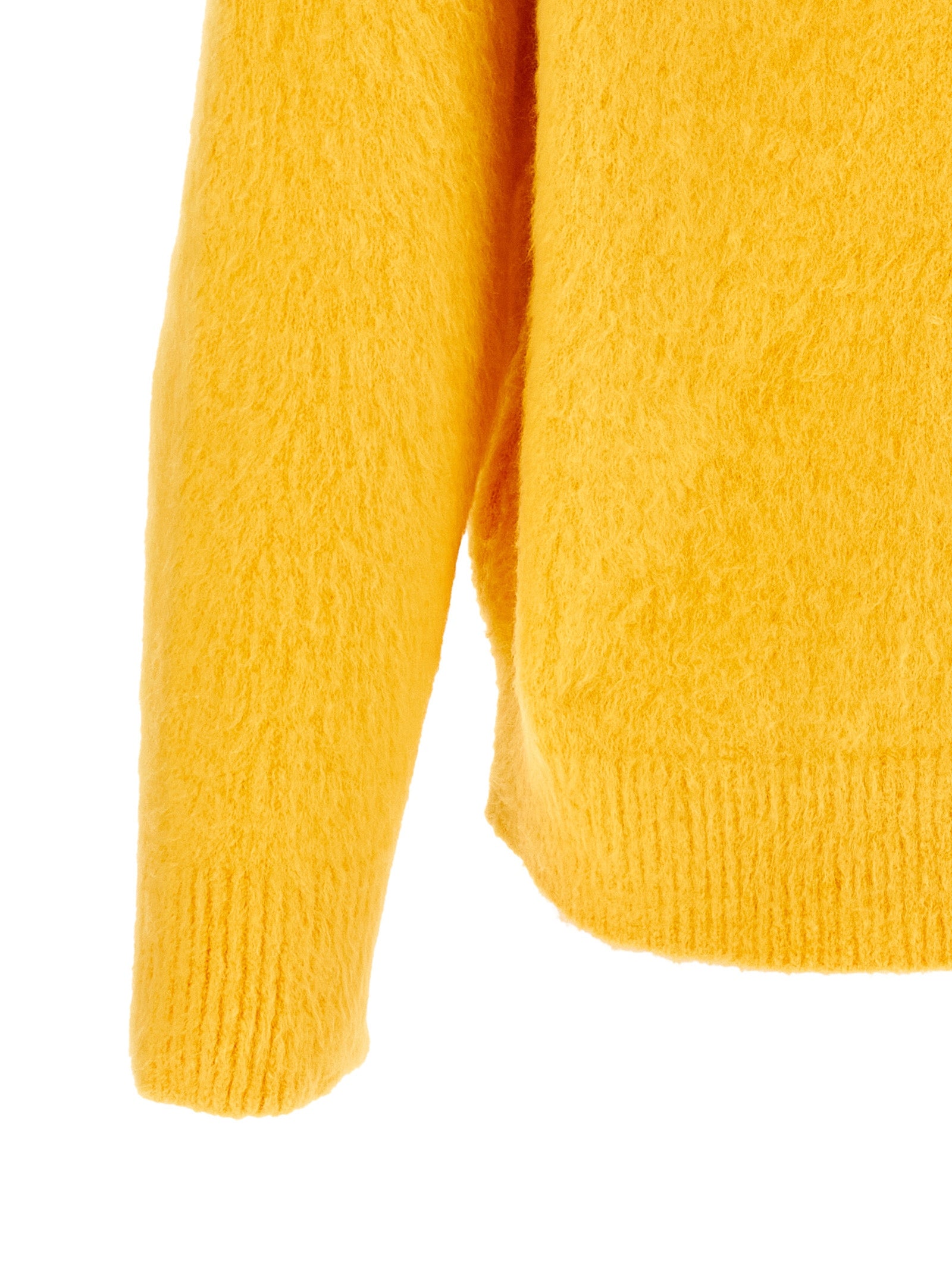 Cardigan by Roberto Collina for men in cotton bicolour & yellow features an crisp silhouette, showcasing a sophisticated and detail for a truly crisp finish.