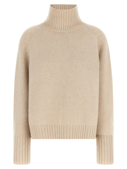BE YOU Women's Relaxed Fit Turtleneck Cashmere Cardigan - Beige Camel Patterned