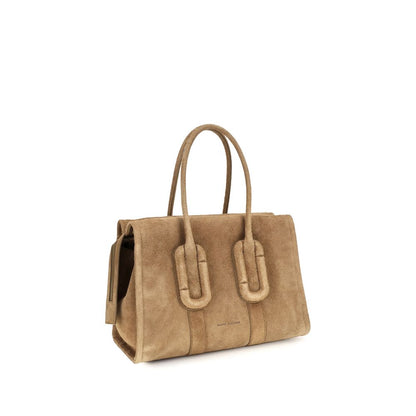 Shoulder Tote Bag by Marc Jacobs for women in bos taurus calf suede leather brown features a effortless chic silhouette with a secure zipper, ample , and versatile shoulder-strap for a effortless chic finish.