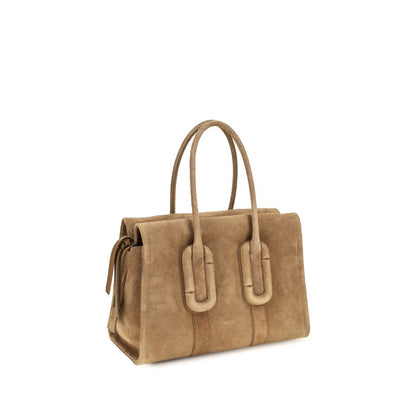 Shoulder Tote Bag by Marc Jacobs for women in bos taurus calf suede leather brown presents a versatile silhouette, showcasing a secure zipper and versatile with versatile shoulder-strap for a sophisticated look.