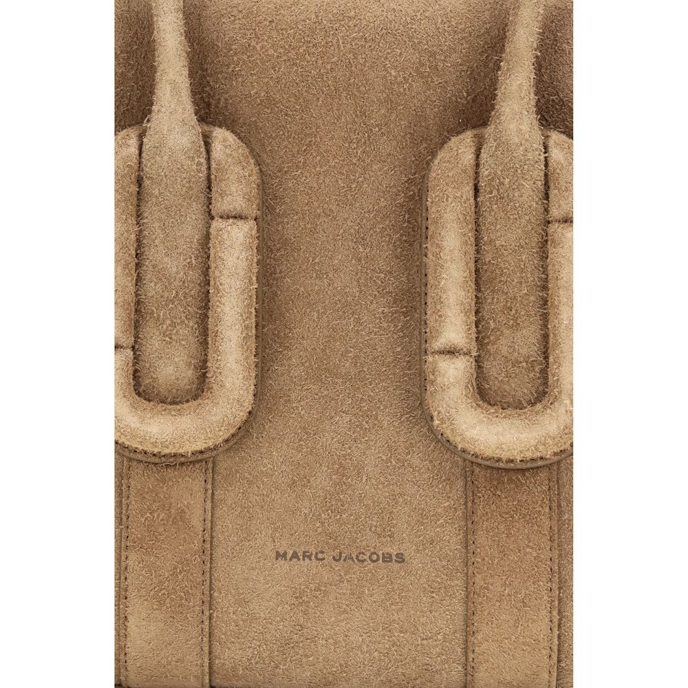 Shoulder Tote Bag by Marc Jacobs for women in bos taurus calf suede leather brown showcases a enviable silhouette, artfully detailed with a secure zipper, organized , and versatile shoulder-strap for a enviable look.