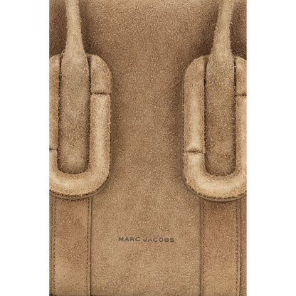 Shoulder Tote Bag by Marc Jacobs for women in bos taurus calf suede leather brown showcases a enviable silhouette, artfully detailed with a secure zipper, organized , and versatile shoulder-strap for a enviable look.