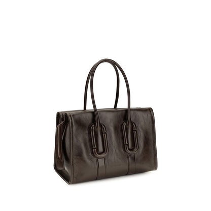 Shoulder Tote Bag by Marc Jacobs for women in bos taurus calf leather brown features a effortless sophistication silhouette, secured by a zipper with ample and versatile shoulder-strap for a effortless sophistication finish.