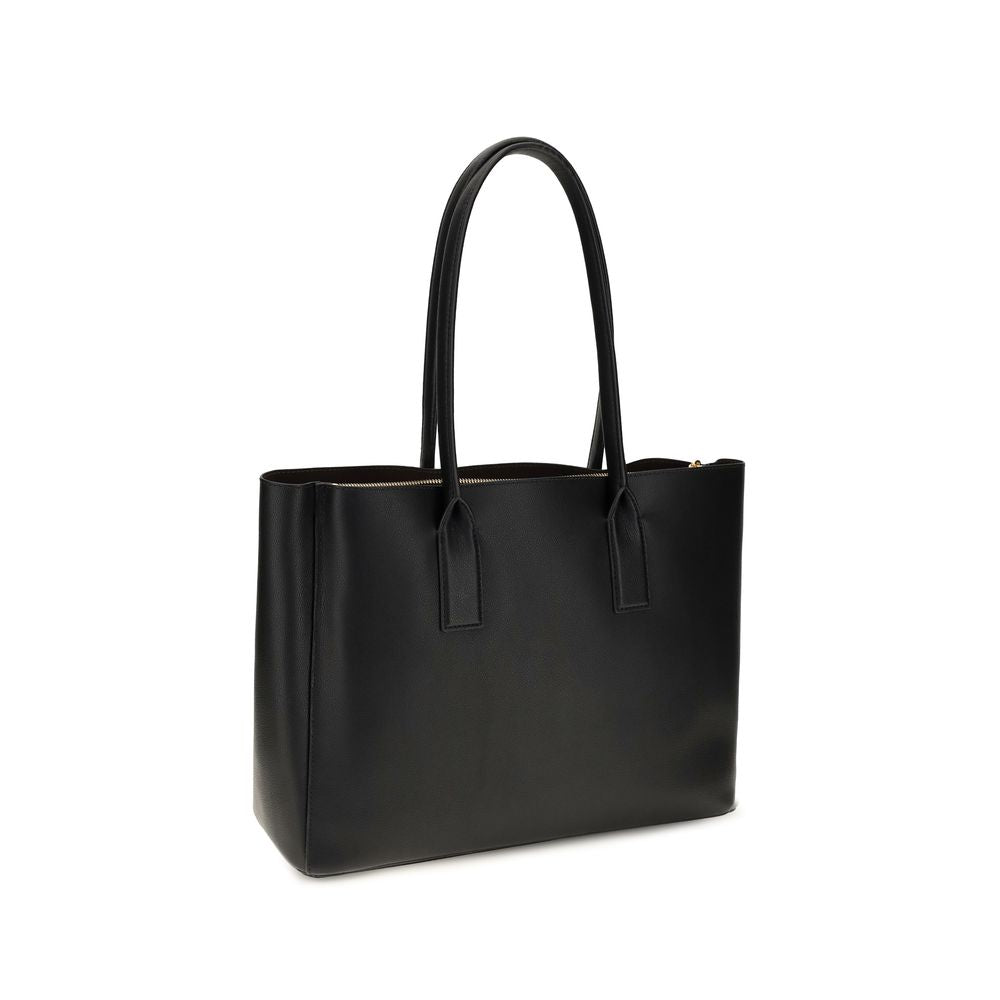Shoulder Tote Bag by Marc Jacobs for women in bos taurus calf leather black & gold features an effortlessly chic silhouette with a secure , ample , and versatile shoulder-strap & handle for effortlessly chic everyday luxury.