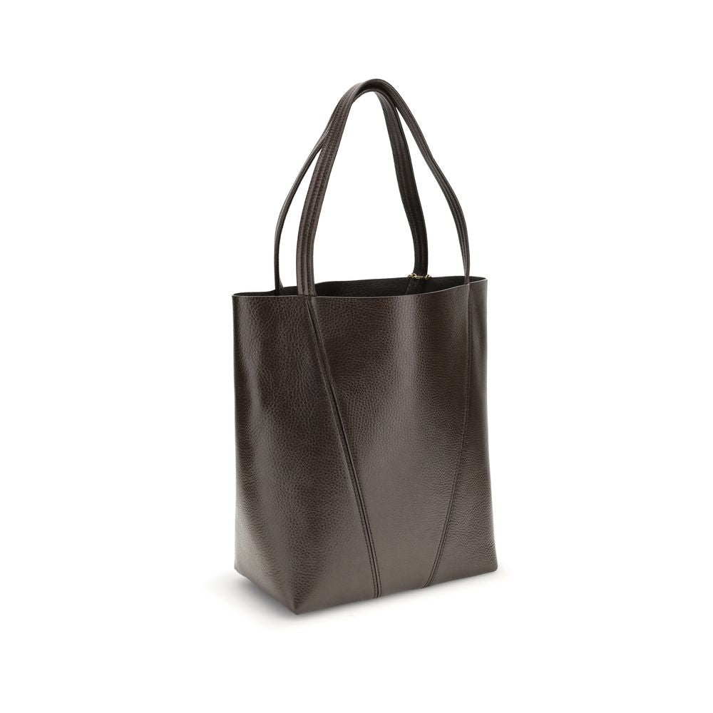 Shoulder Bag by Chloé for women in bos taurus calf grained leather brown & monogram features a distinguished silhouette, showcasing a secure and distinguished single-compartment with versatile shoulder-strap & handle for a distinguished finish.