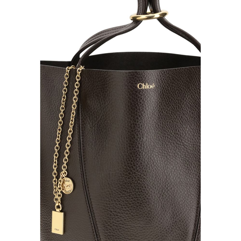 Shoulder Bag by Chloé for women in bos taurus calf grained leather brown & monogram features an effortlessly chic silhouette with a secure , ample single-compartment, and versatile shoulder-strap & handle for effortlessly chic everyday luxury.