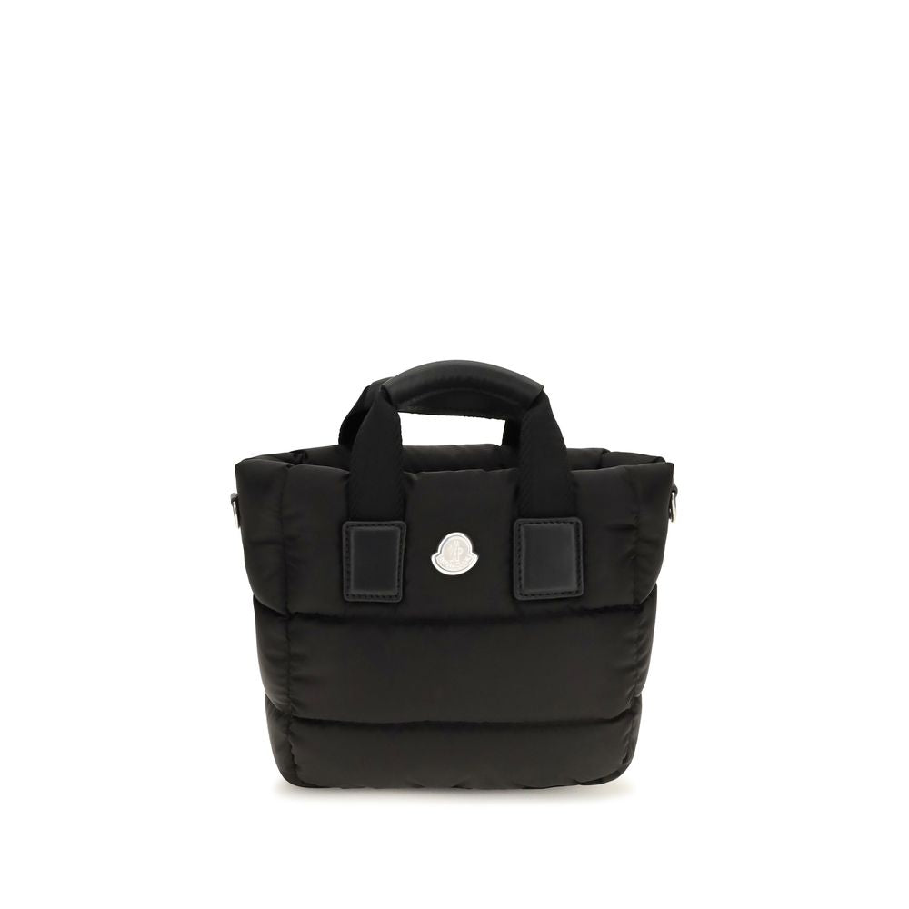 Mini Quilted Shoulder Bag by Moncler for women in nylon leather black showcases a enviable silhouette, artfully detailed with a secure zipper, organized , and versatile shoulder-strap, adjustable-strap & handle for a enviable look.
