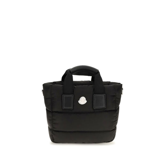 Mini Quilted Shoulder Bag by Moncler for women in nylon leather black showcases a enviable silhouette, artfully detailed with a secure zipper, organized , and versatile shoulder-strap, adjustable-strap & handle for a enviable look.