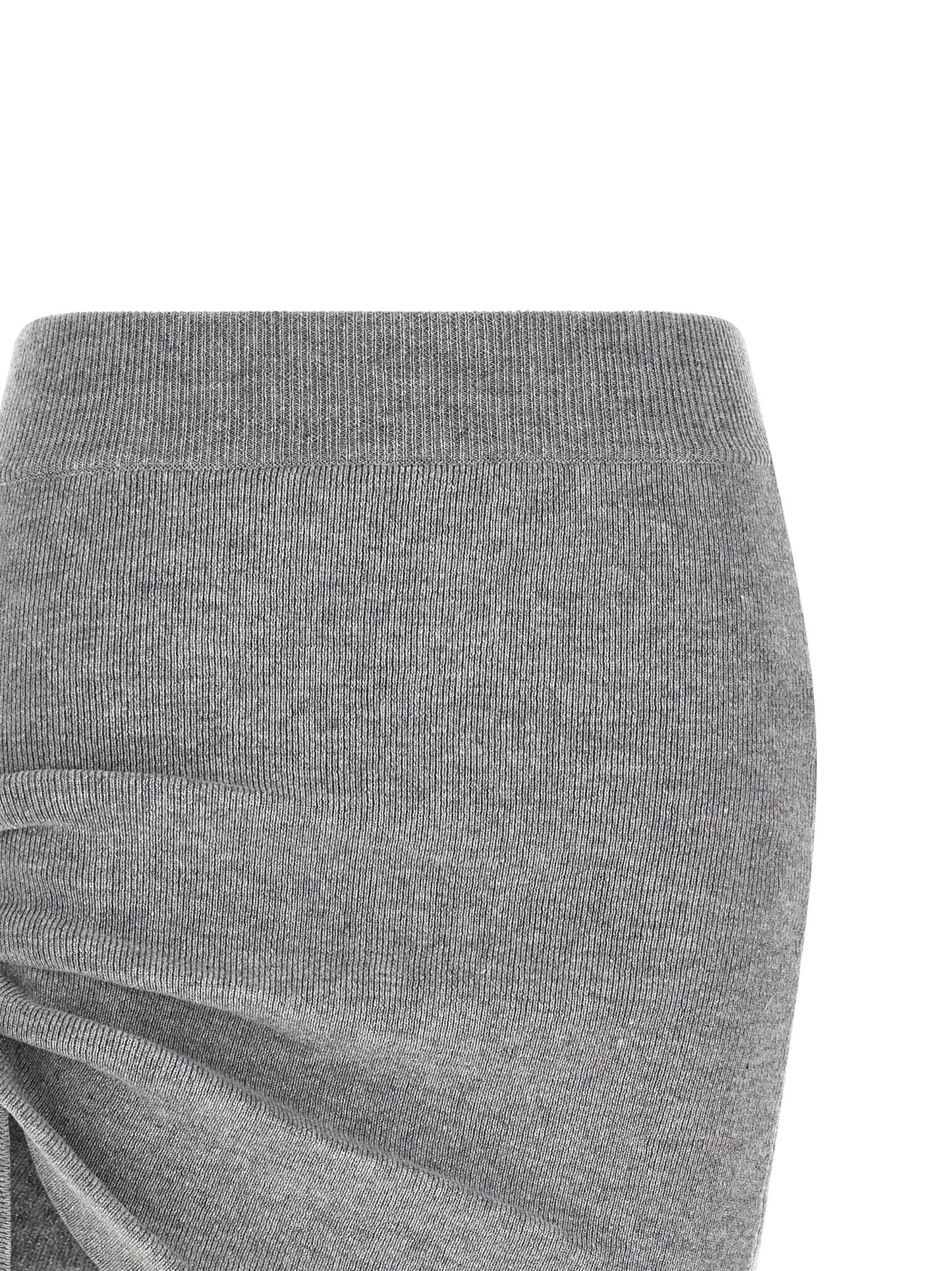 Giuseppe Di Morabito Women's Asymmetrical Virgin Wool & Crystal Skirt - Gray